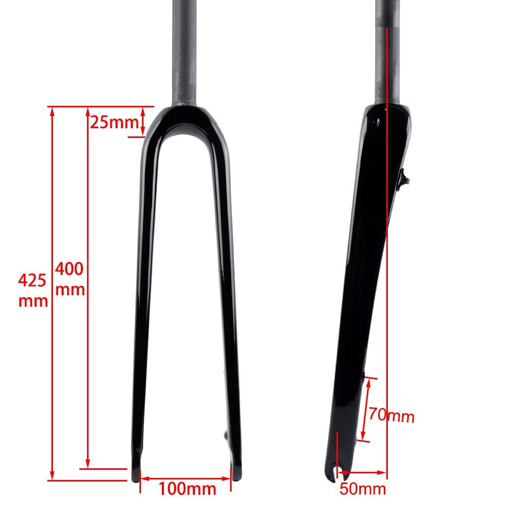Full Carbon Gravel Road Bicycle Forks 700*42C QR or Thru Axle Disc Bike Fork