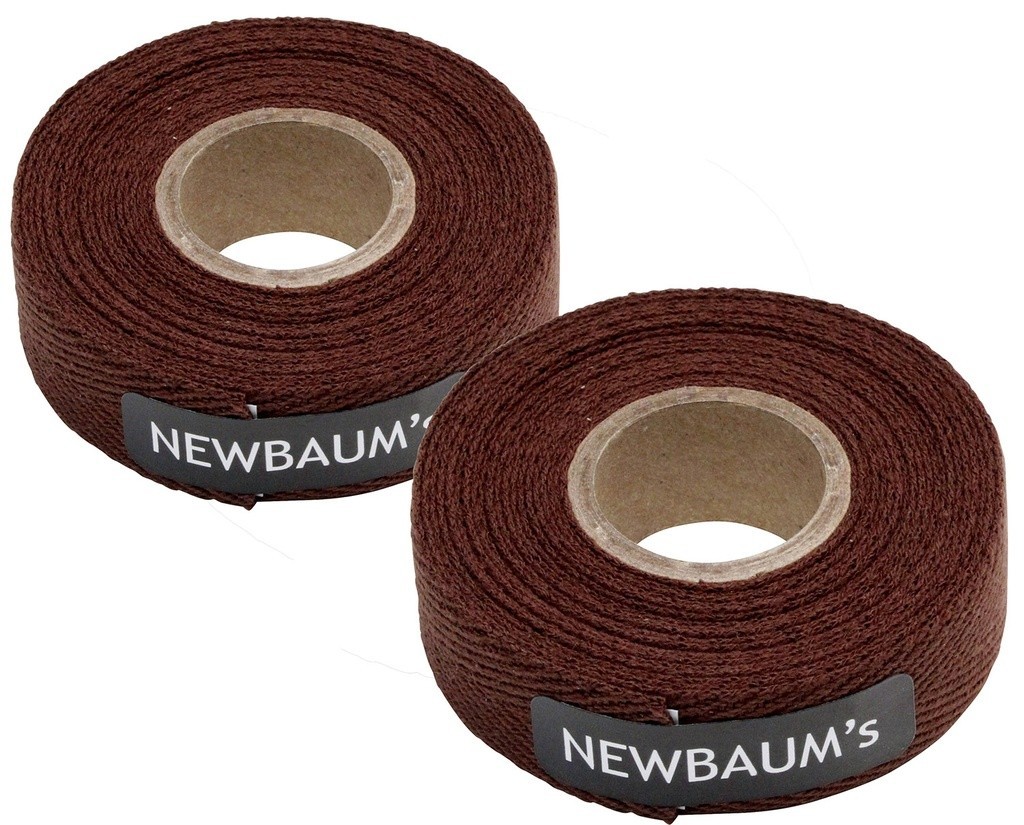 2-Rolls Newbaums Cotton Cloth Road Fixie Bike Handlebar Drop Bar Tape Dark Brown
