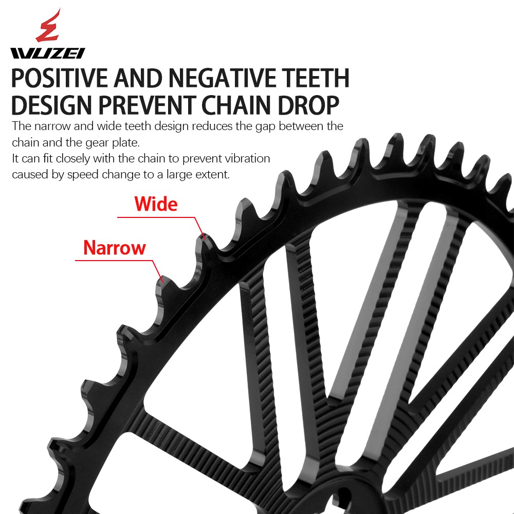 Road Bike Chainring 3 Bolts Direct Mount Bicycle Chainwheel 40T to 58T 11s 12s