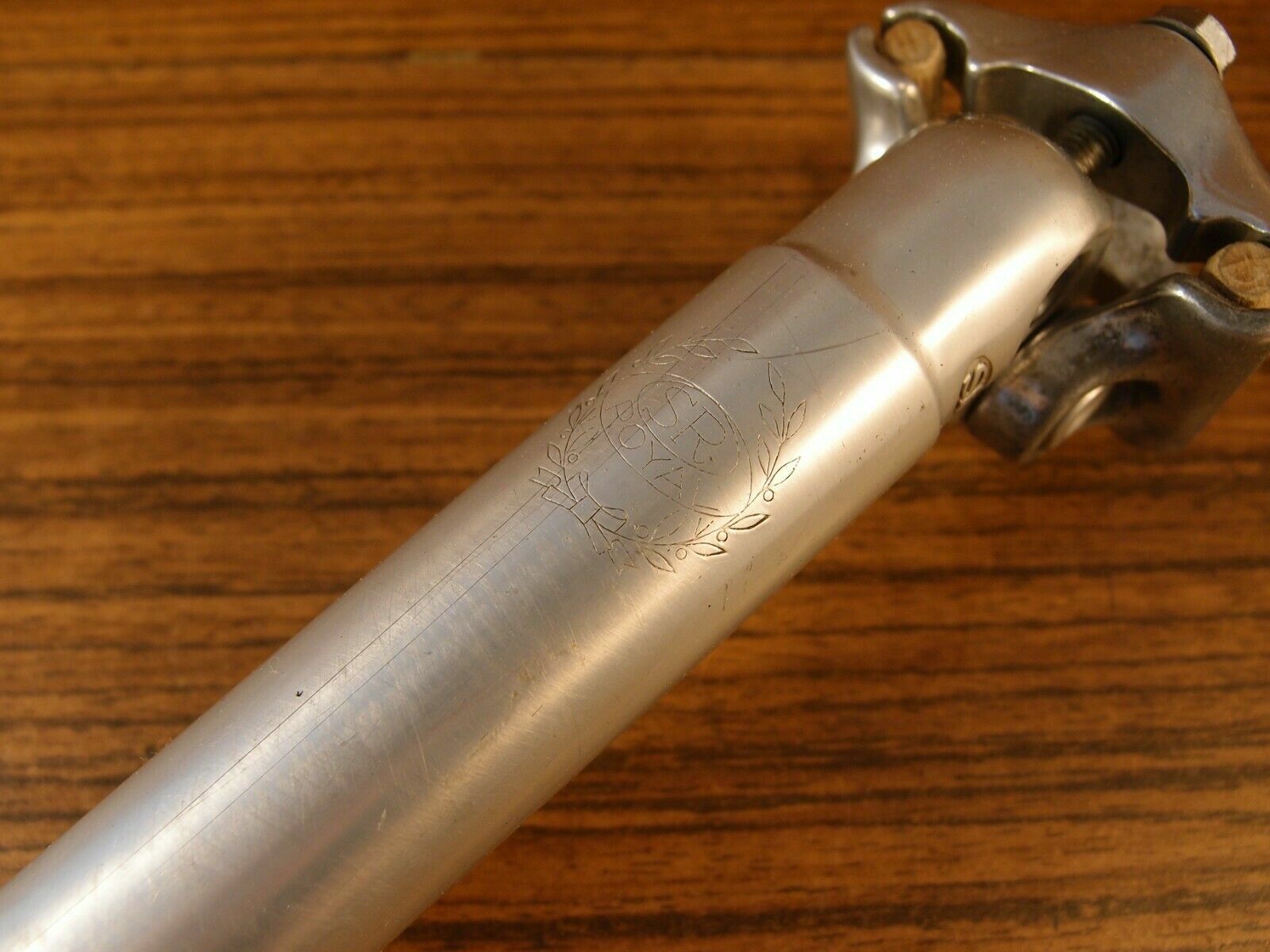 1977 road bike plain seatpost SR Royal 27 mm VIA Japan