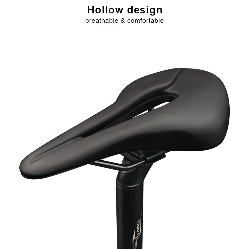 Breathable PU Leather Comfortable MTB Mountain Road Bike Bicycle Saddle Seat Gel