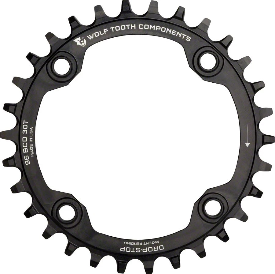 Wolf Tooth 34T Drop-Stop Chainring for 96 BCD 1X Drivetrains – New