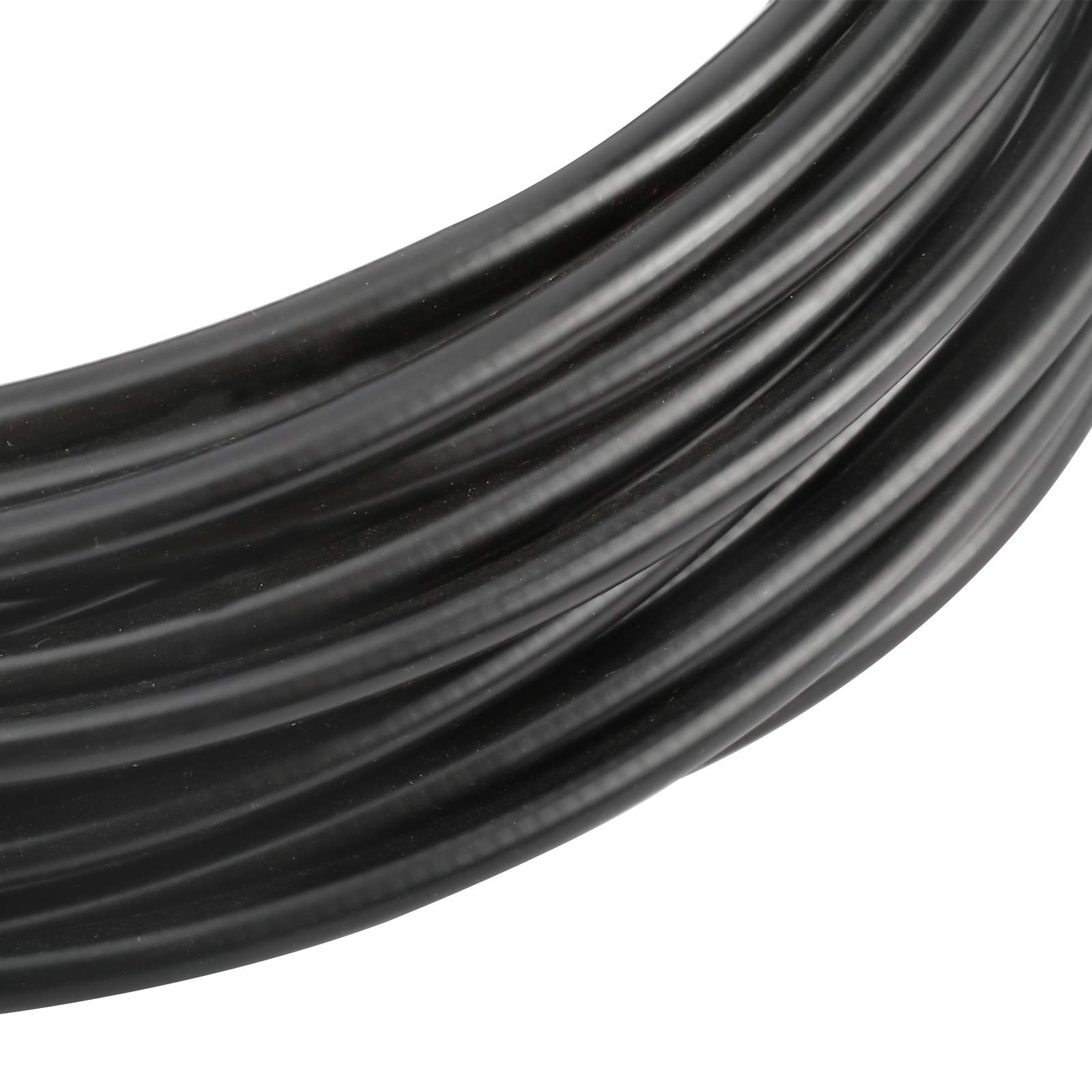 5mm X 50ft Bicycle/Bike Lined Brake Cable Housing Black