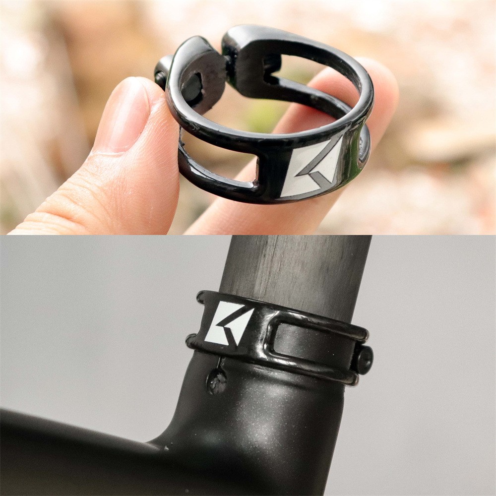 7g Carbon Fiber Clamp Titanium Screws Bicycle Seatpost Clamp Lock 31.8/34.9mm