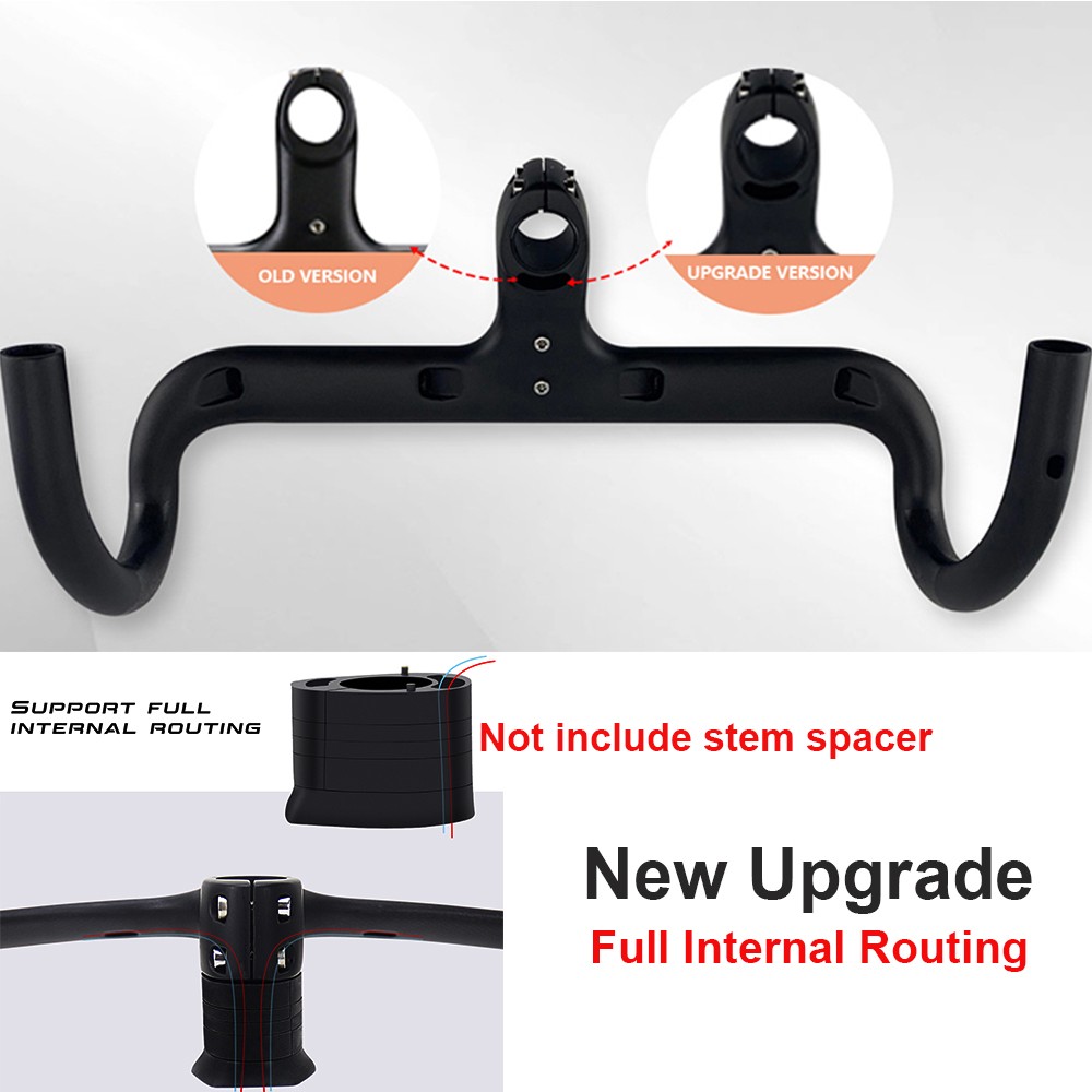 integrated handlebar road bike integrated drop handlebar 28.6/31.8mm 400-100mm