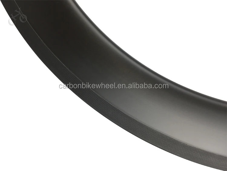 700C 23*60mm Carbon Rim Fixed Gear Road Bike Clincher UD Matte Glossy Ring