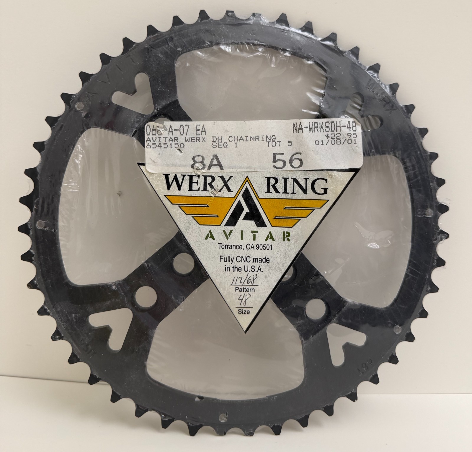 NOS Avitar Werx Ring. 112/68. 48T. Chainring