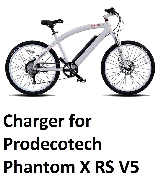 🔥Electric Bike power suppply battery Charger for Prodecotech Phantom X RS V5 🔥