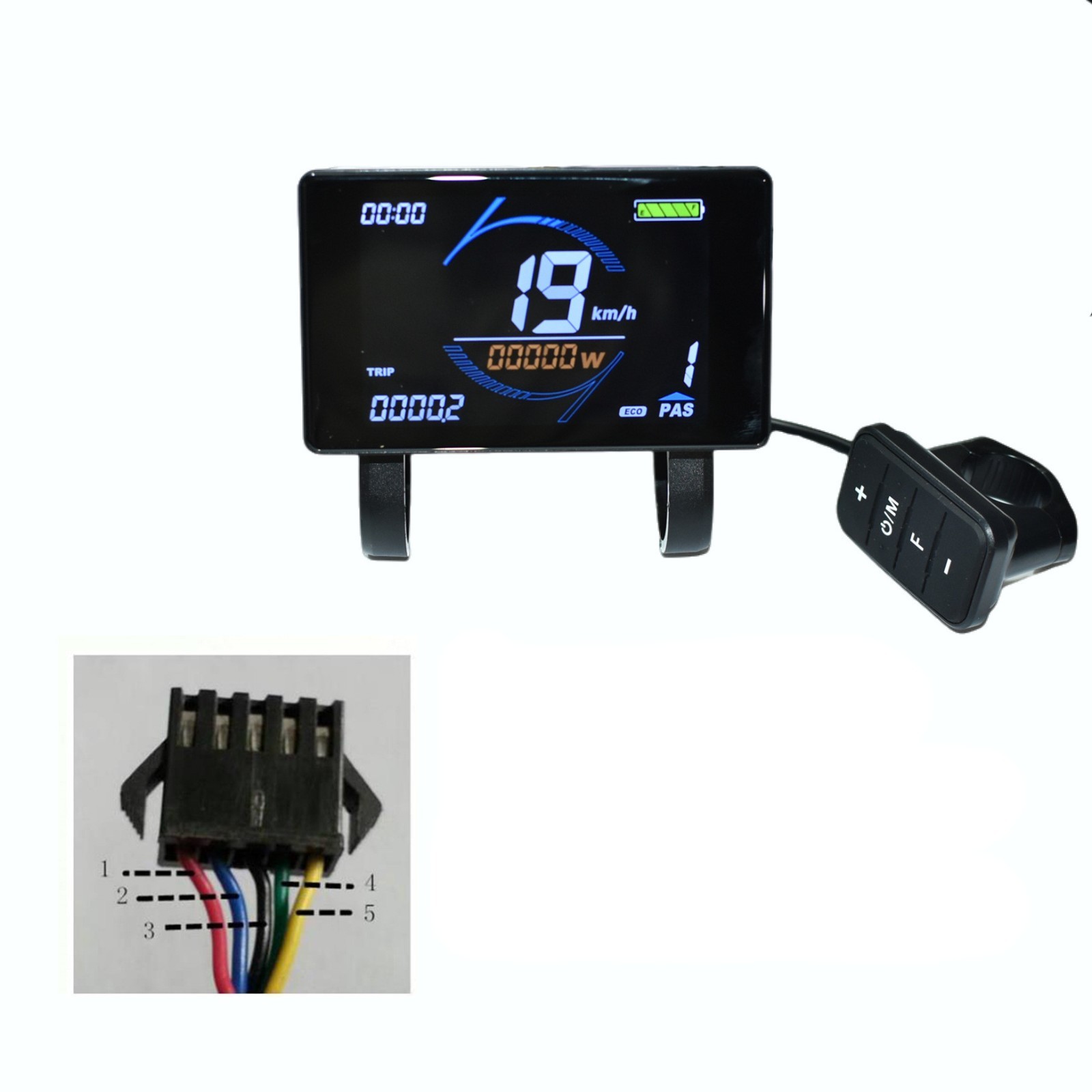 E-Bike T7S Display Meter/Control Panel Electric Bicycle SM plug