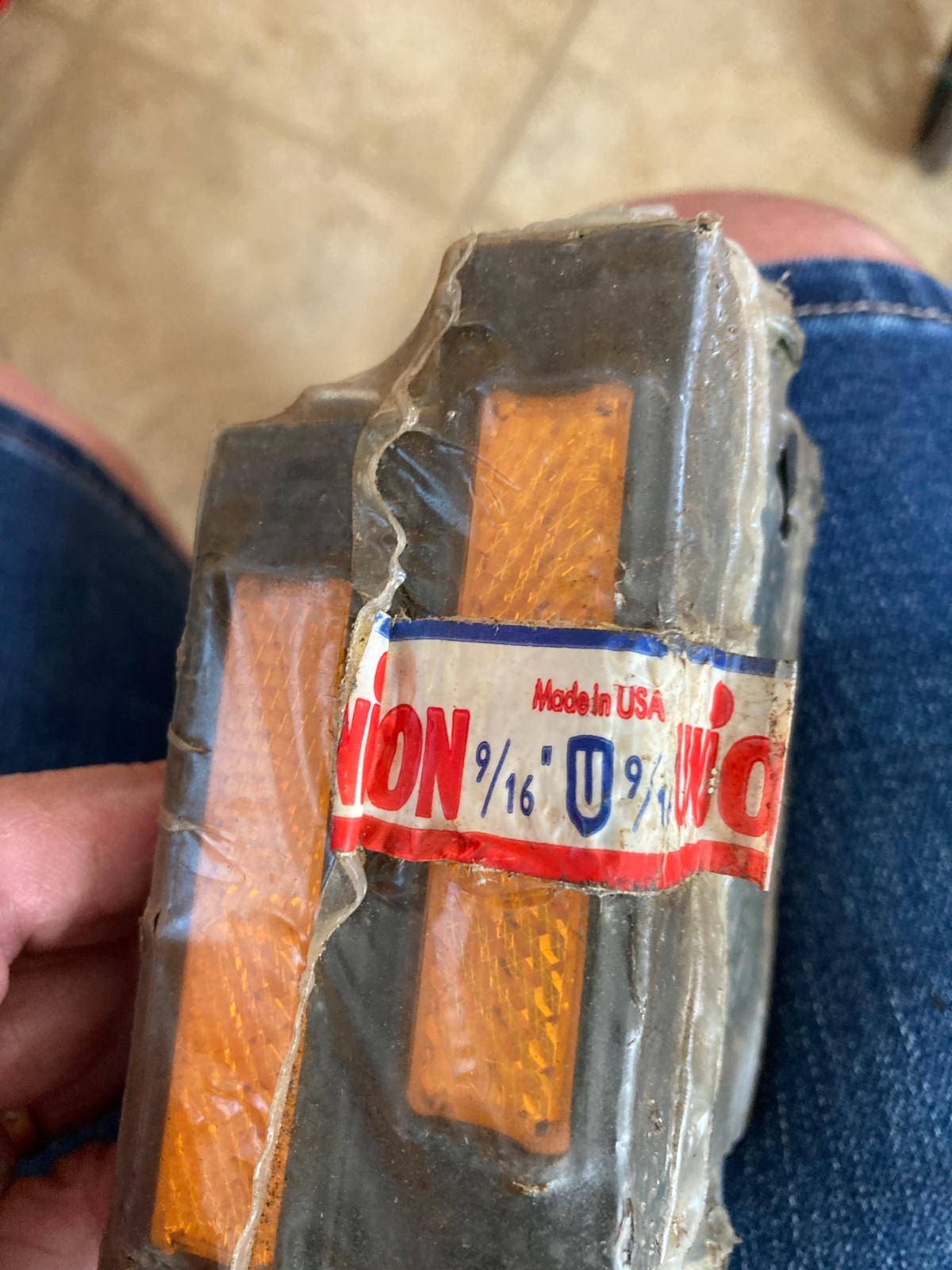 Union K10491 Rubber Block Bicycle Pedals 9/16″ Made in Germany