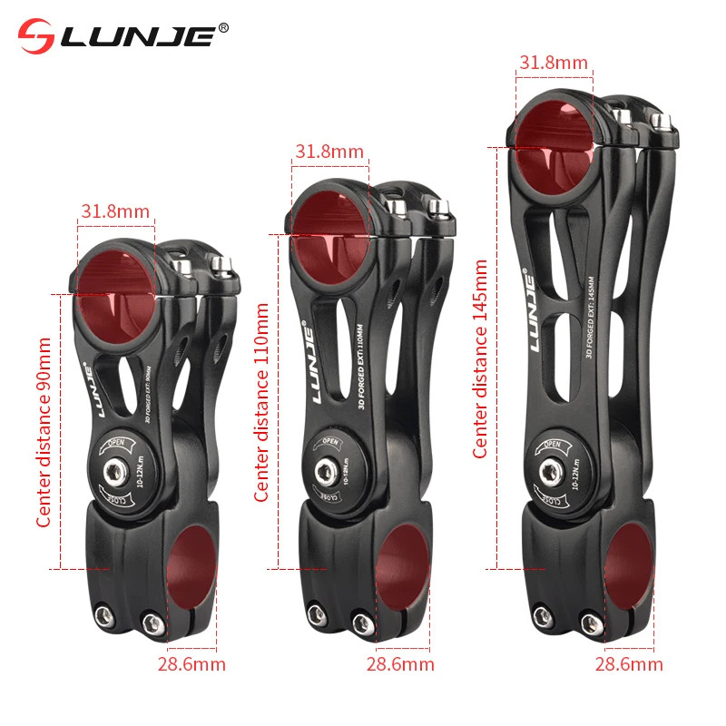 Adjustable Bicycle Handlebar Stem Variable 60/80 Degree Angle MTB Bike Riser Ult