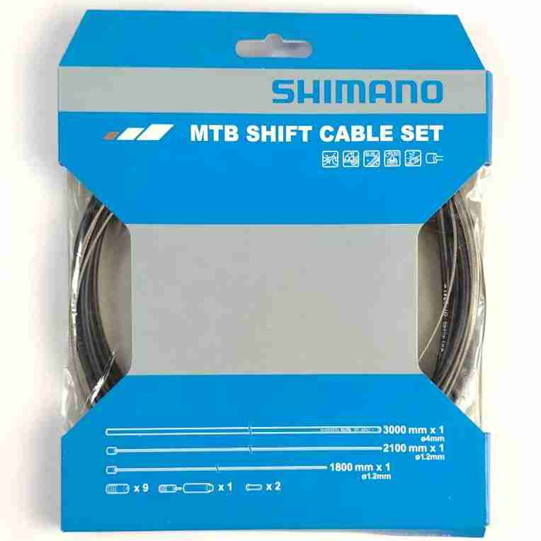 Shimano MTB Bike Shift Cable Set Black Housing Stainless OT-SP41S For Derailleur