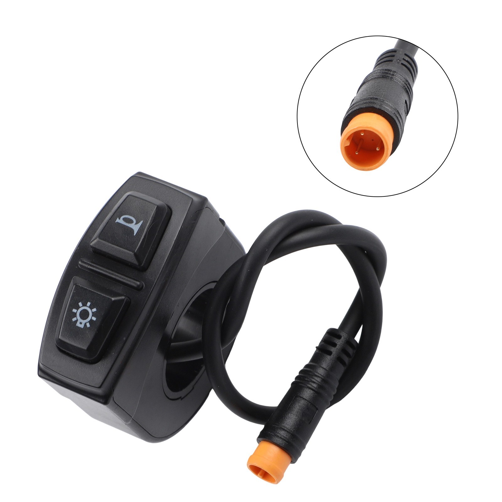 Electric Bike 2 in 1 Switch for Headlight and Speaker with Waterproof 3pin