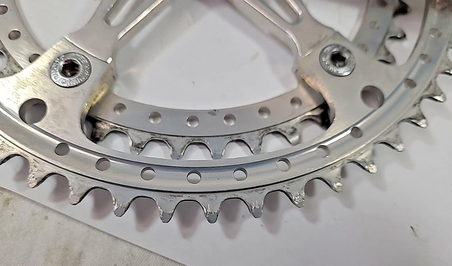 RARE Sakae Mighty Crankset 144 BCD / 171mm + Caps / 52-42t- NICE! / #170