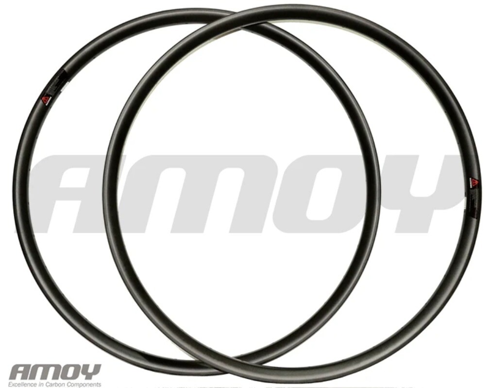 27.5er MTB Bicycle Hookless Carbon Rims Clincher Tubeless Wheels 24 28 32 Holes