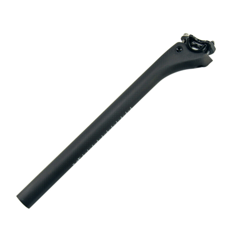 Bicycle Seatpost Carbon Seat Post MTB Road Bike Seat Tube Offset 25 Matte/Glossy