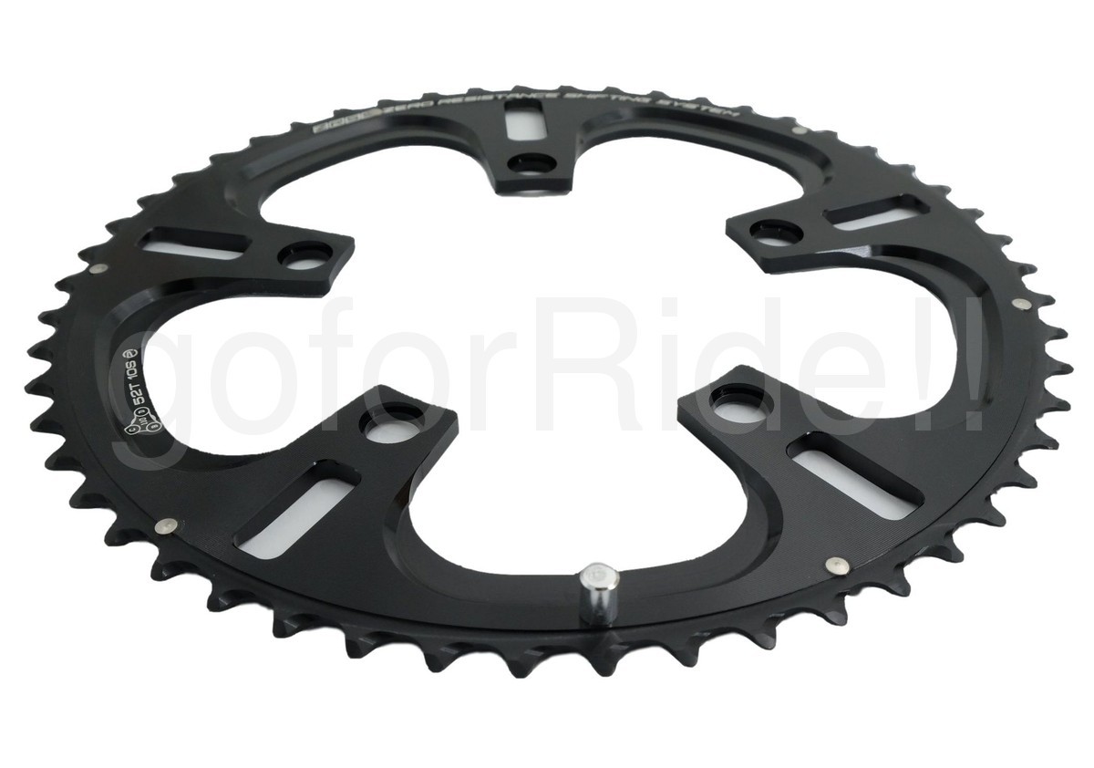 New Driveline 52-36T Bike Chainring Set 10-Speed BCD 1100mm 7075/T6 Black