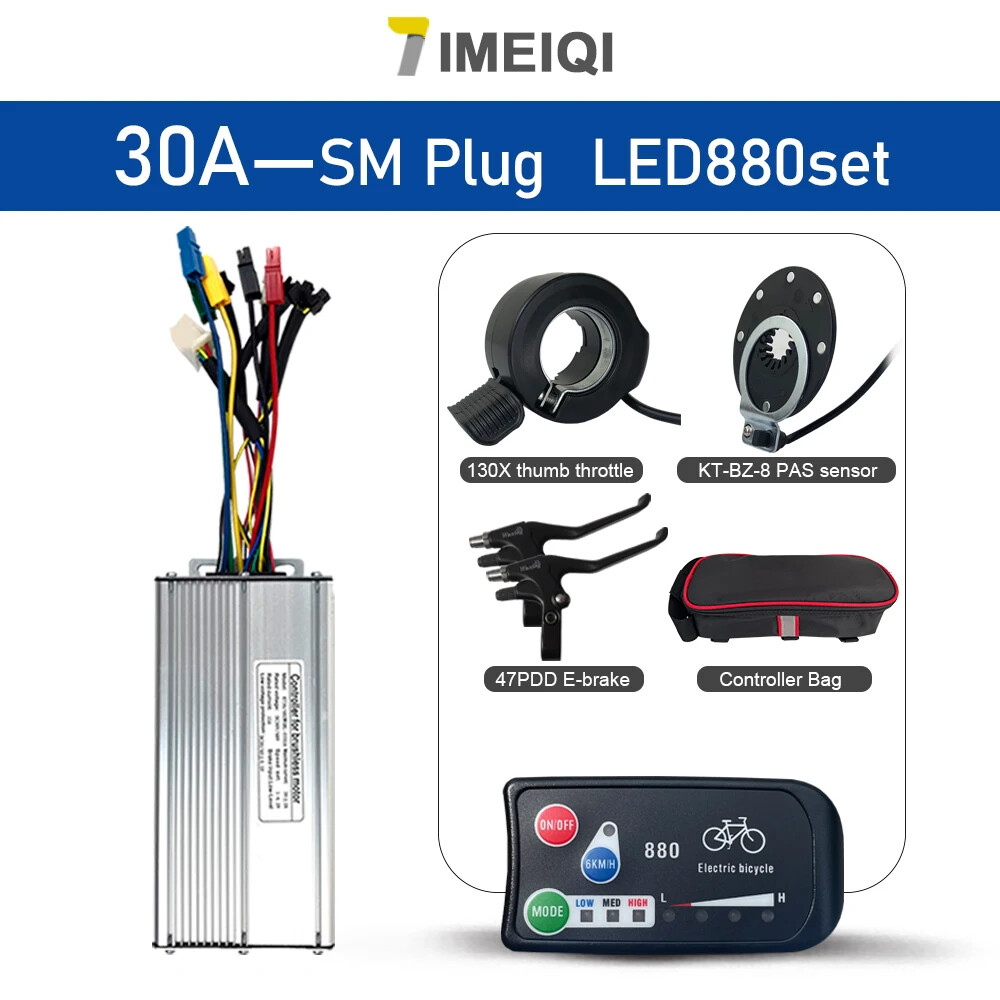 36V/48V 30A Electric Bicycle Tricycle E-Scooter Controller for 1000W Hub Motor