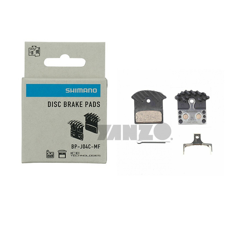 Shimano J02A/J04C Disc Brake Resin/Metal Pads with Fin ICE-TECH fit XTR SLX XT