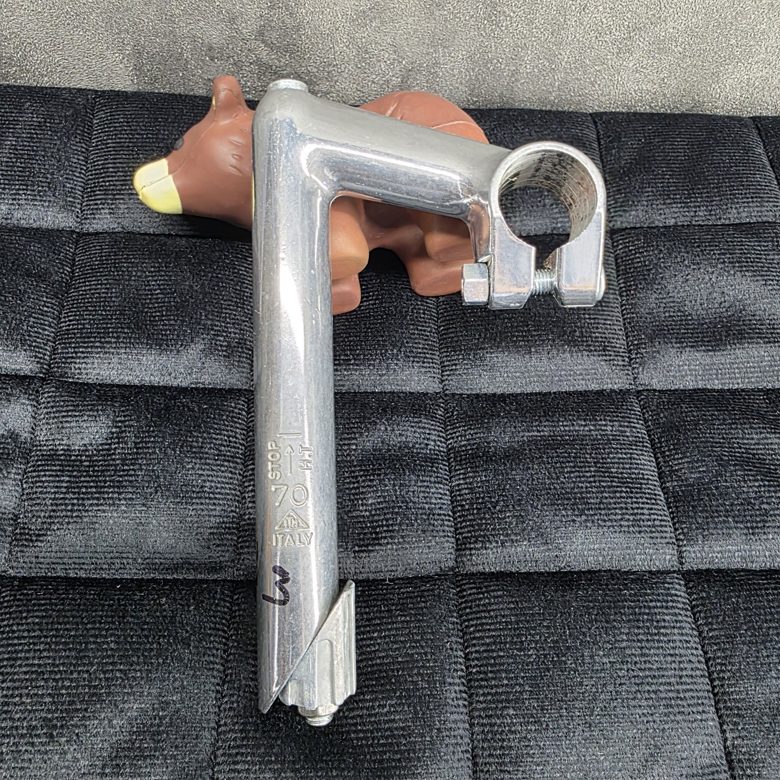 Vintage ITM Aluminum Quill Stem 70mm 25.4mm Handlebar Clamp 1″ Italy Road NOS