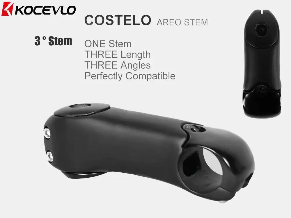 3 Degrees Stem Carbon Fiber MTB/Road Bicycle Carbon Stem Adapter Computer Mounts