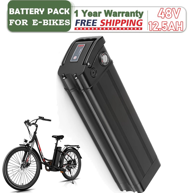 Silverfish E Bike Battery 48V 12.5Ah Lithium Battery FOR ANCHEER Gocio Cruiser