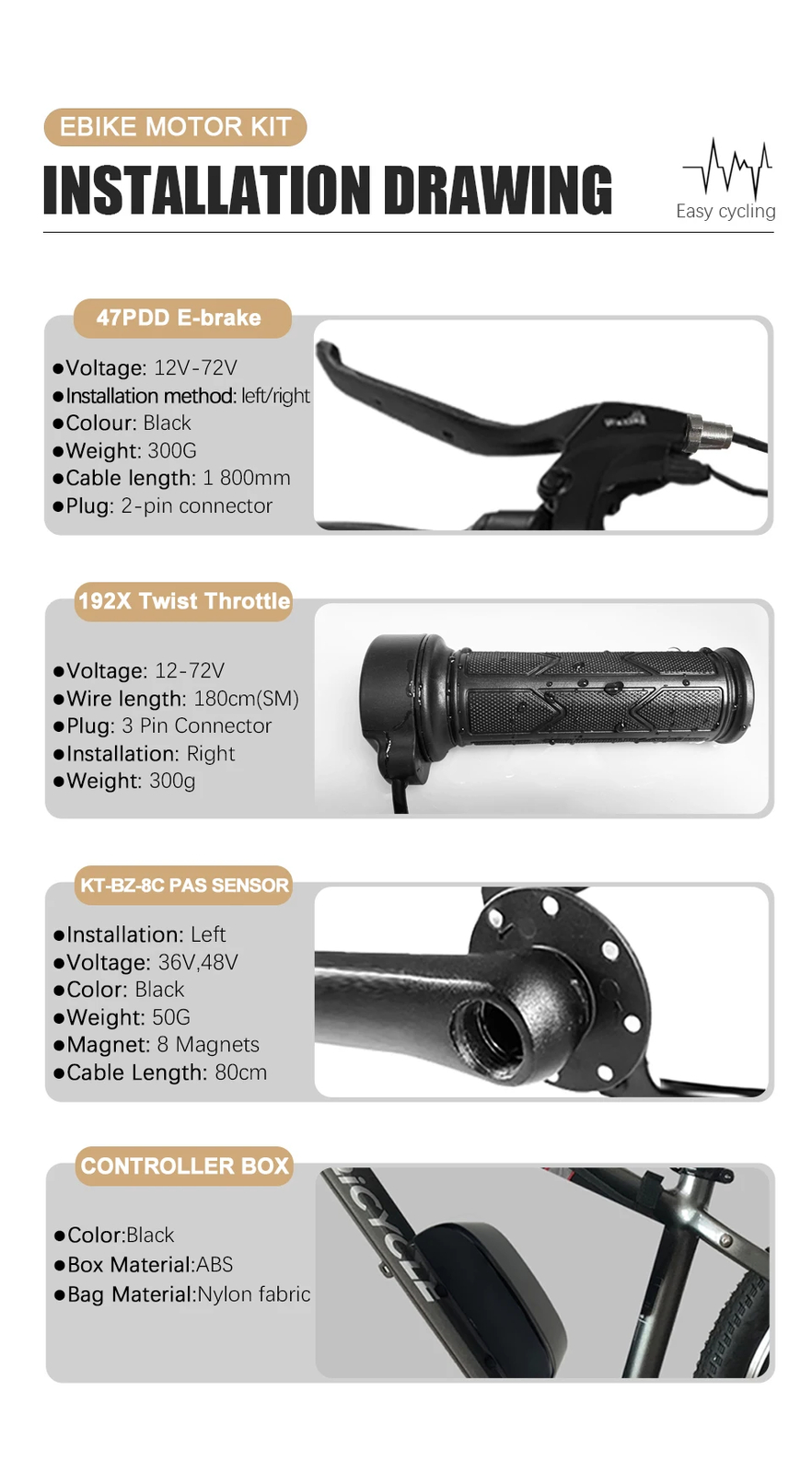 36V 48V 250W Electric Bicycle Brushless Gear Rear Wheel Hub Motor 16-29inch 700C