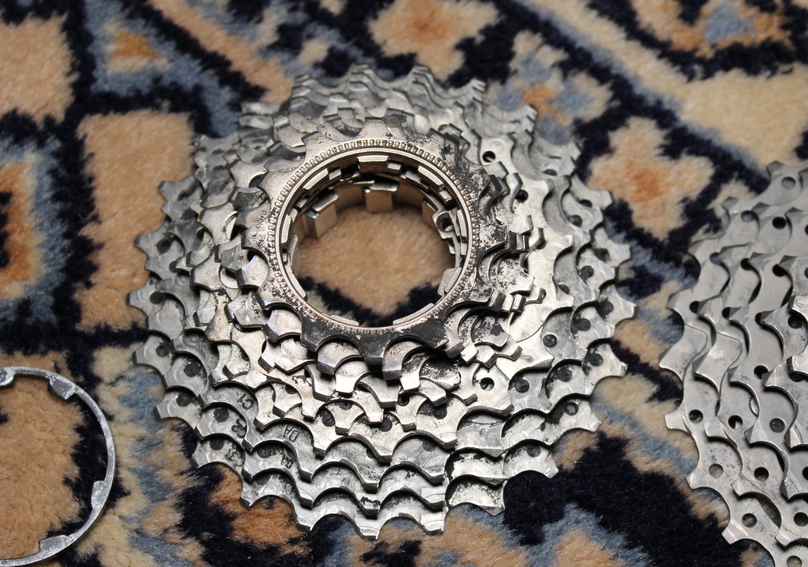 Shimano Dura-Ace CS-7800 27T & 6700 Cassette 10 Speed Titanium -Parts -Well Used