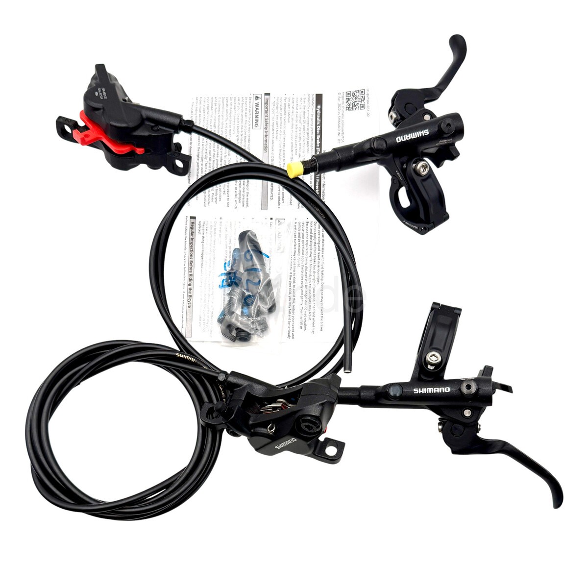 Shimano DEORE BR-M6120 BL-M6100 MTB/EBike Disc Brake Set 4Piston F+R 1000+1700mm