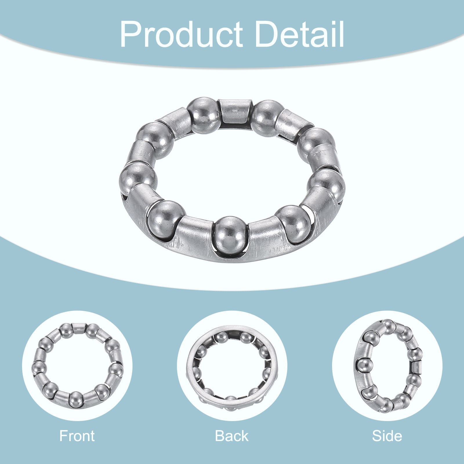 Bicycle Crank Ball Bearing 1/4″(6mm)x 9 Balls, 6pcs Replacement Ball Bearing