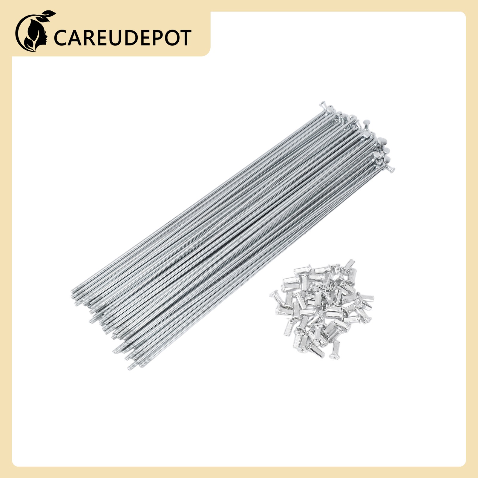 48Set 10G Bicycle Spokes 260 mm Bike Wheel Spokes Carbon Steel Galvanized