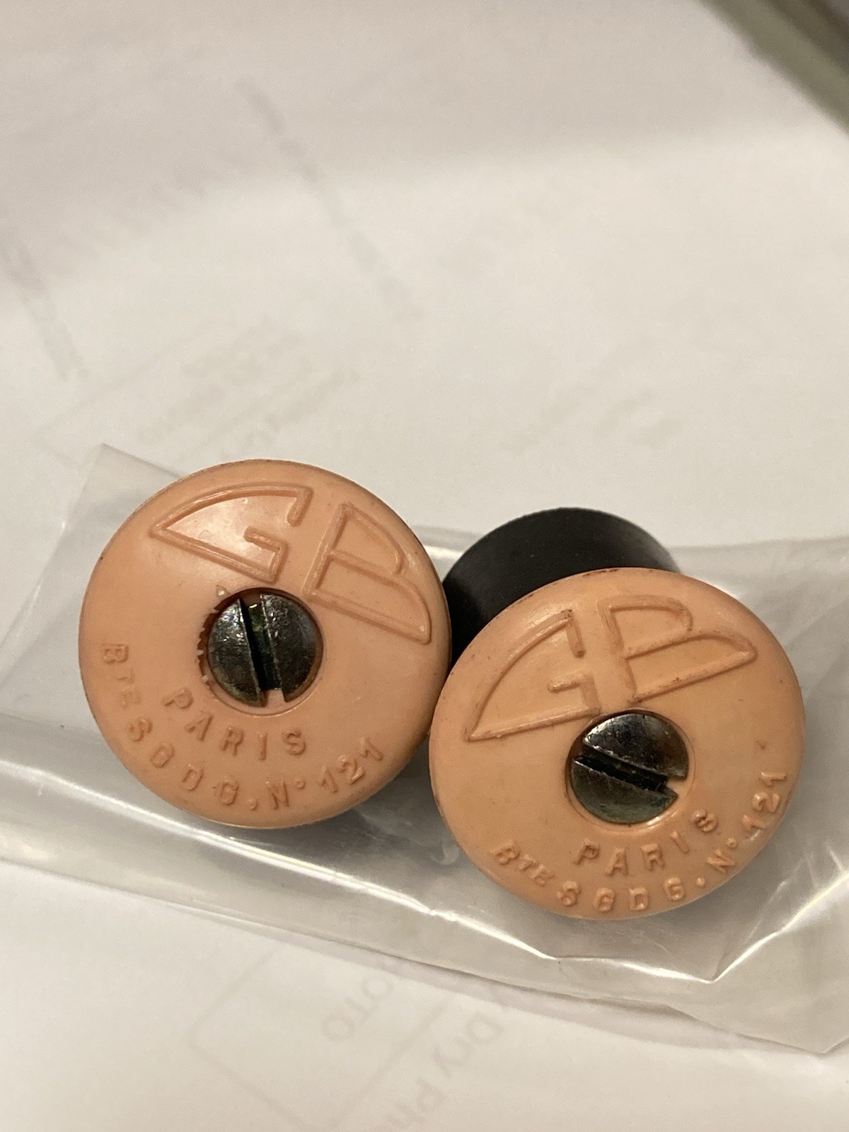 NOS GB Handlebar End Plug made in France for Randonneur Rene Herse/Alex Singer
