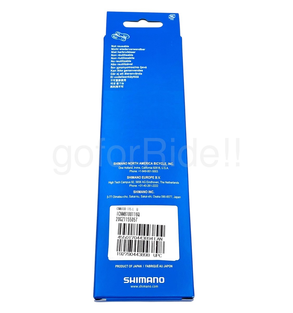 Shimano Deore XT CN-M8100 12 speed 116L Hyperglide Quick Link MTB e-Bike Chain