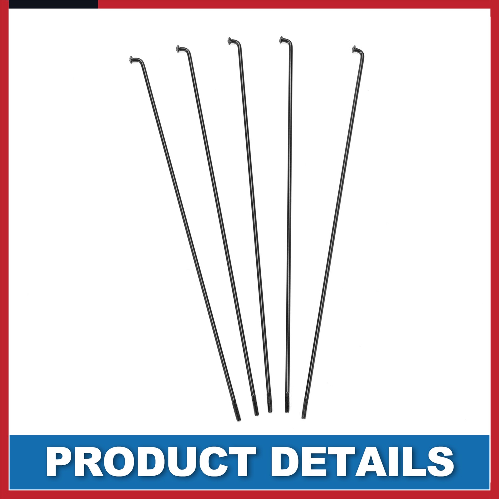 Bike Bicycle Spokes 14G 285MM Mountain Bike Spokes steel Black 36 Pcs