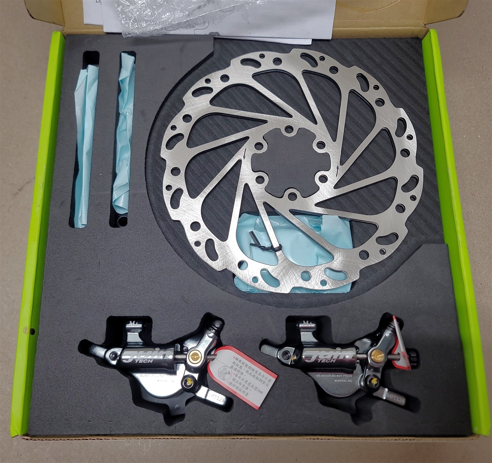 Juin Tech M1 Cable Actuated Hydraulic Disc Brake Set w/160mm Rotors