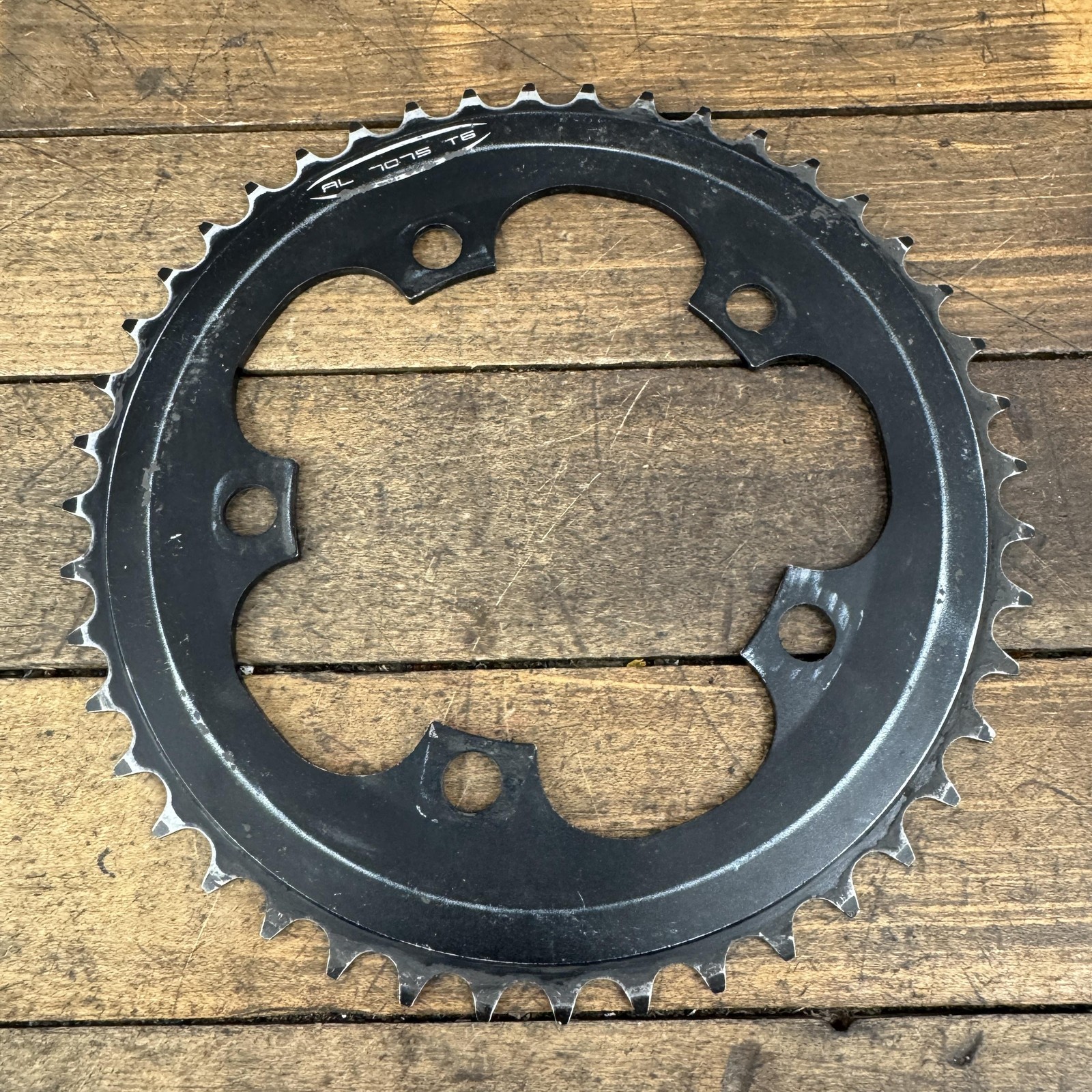 44T Chainring 110 BCD 5-Arm Black AL-7075-T6 Aluminum Road MTB Bike 44 Tooth