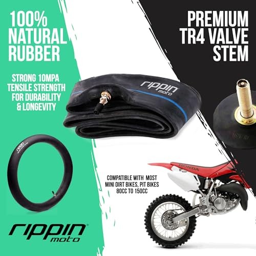 2.50/2.75-17 Motorcycle Inner Tube (70/100-17) 2.5mm Thick, 10Mpa Durable &