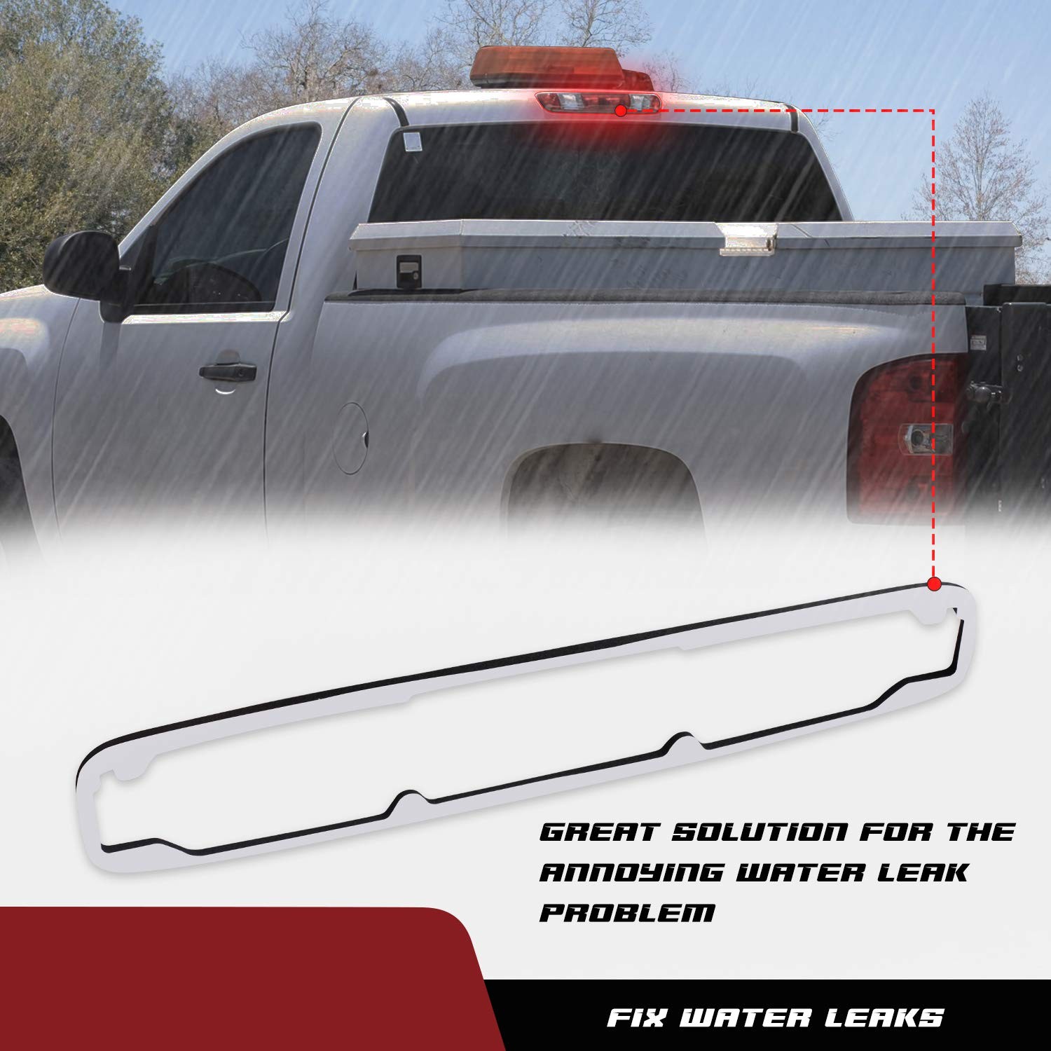 RUXIFEY 3rd Third Brake Light Gasket Seal Compatible with 1999 to 2006