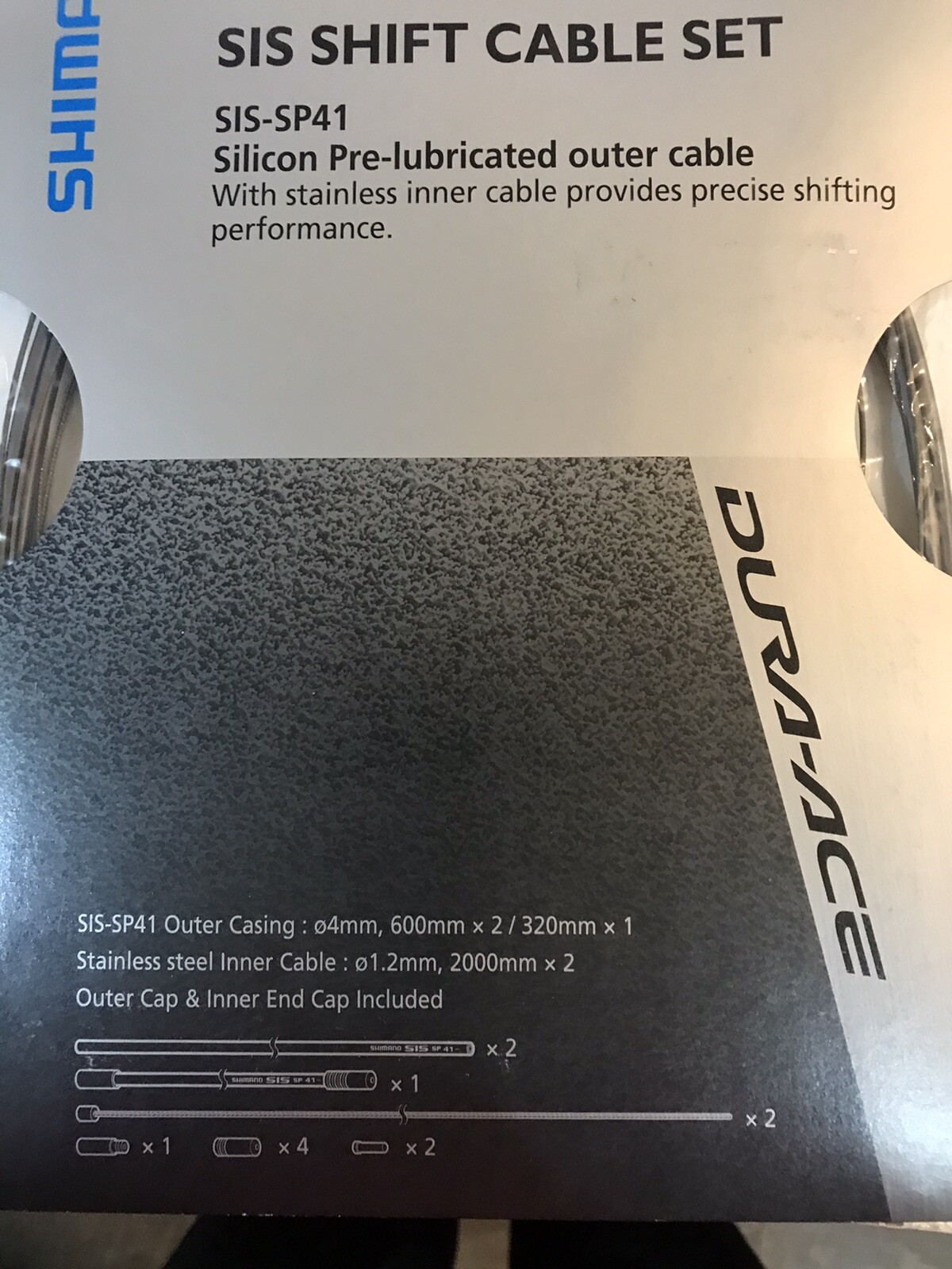 Shimano Road Dura Ace SIS SP41 Shift Cable NOS Vintage Outer Casing Stainless