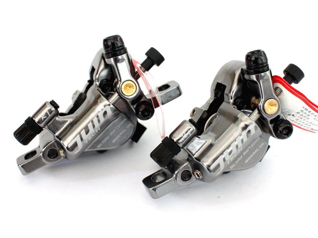 Juin Tech R1 Post Mount Hydraulic Disc Brake Caliper Front + Rear w/ 160mm rotor