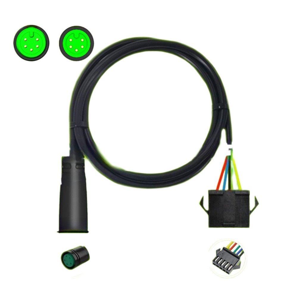Extended Waterproof 5 Pin Cable Adapter for Electric Bike Ebike Display