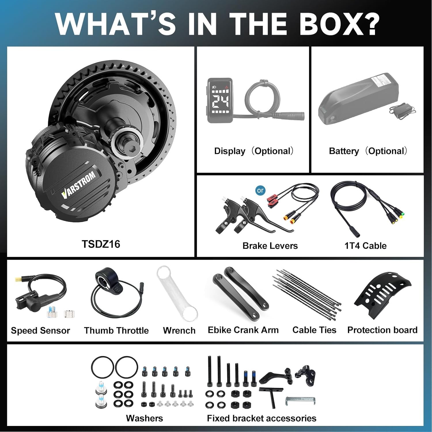 Tongsheng Mid Drive Motor Kit 48V1000W e-bicycle Conversion Engine torque sensor