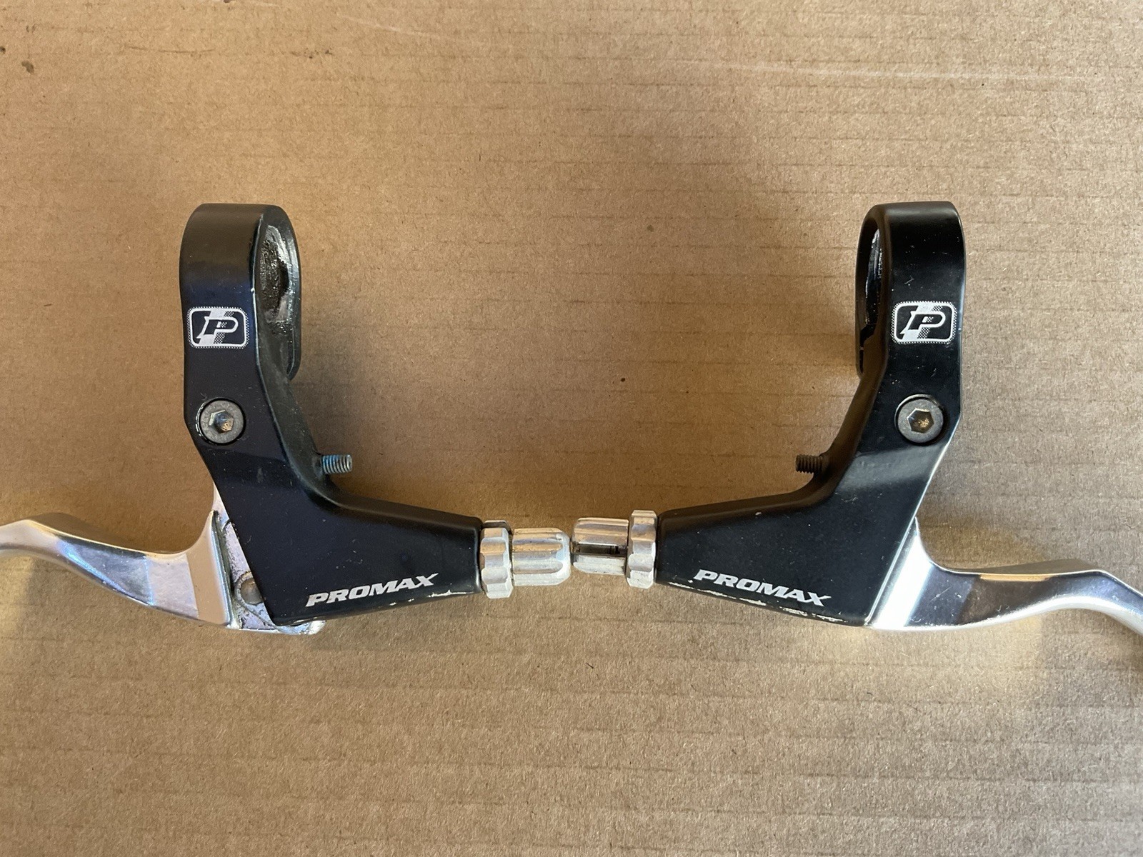 Promax Bicycle Brake Levers Pair Alloy MTB Bike Linear Pull V-Brake Set 22.2mm