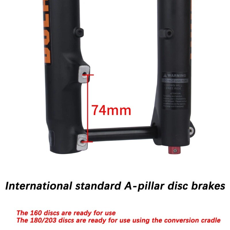 27.5 29in MTB Ebike Barrel Axle Air Pressure Suspension Fork Straight/Tapered