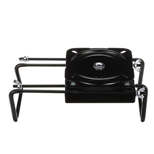 Clamp-On Swivel Seat Mount, Adjustable 7.5″ to 18″, Powder-Coated Steel, Black