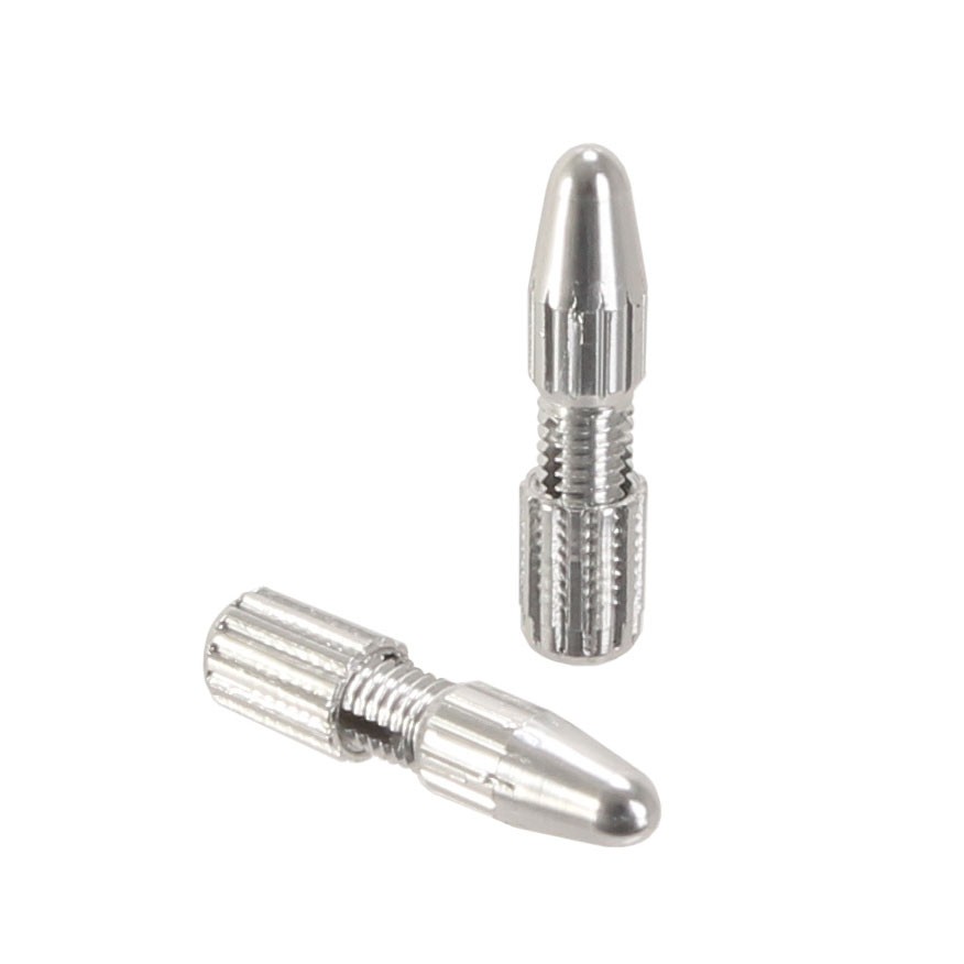 Yokozuna Crimp-Free Locking Brake Cable Tips – CNC Aluminum, Reusable, Silver
