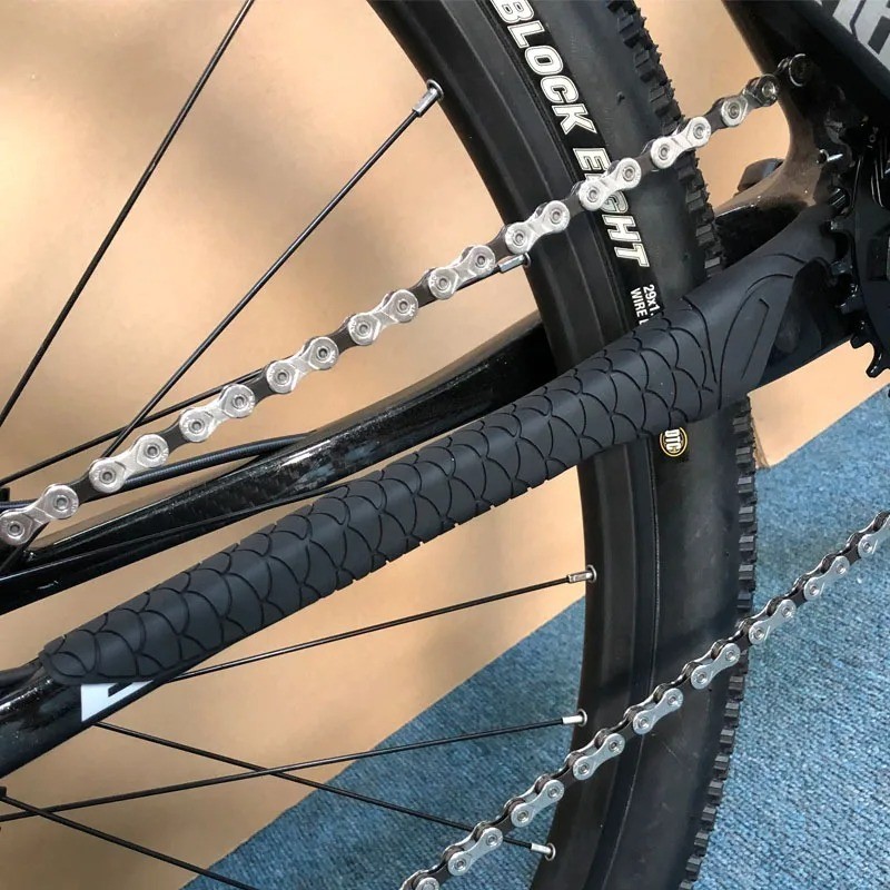 MTB / Road Bike Silicone Chain Protector Frame Guard Self-Adhesive