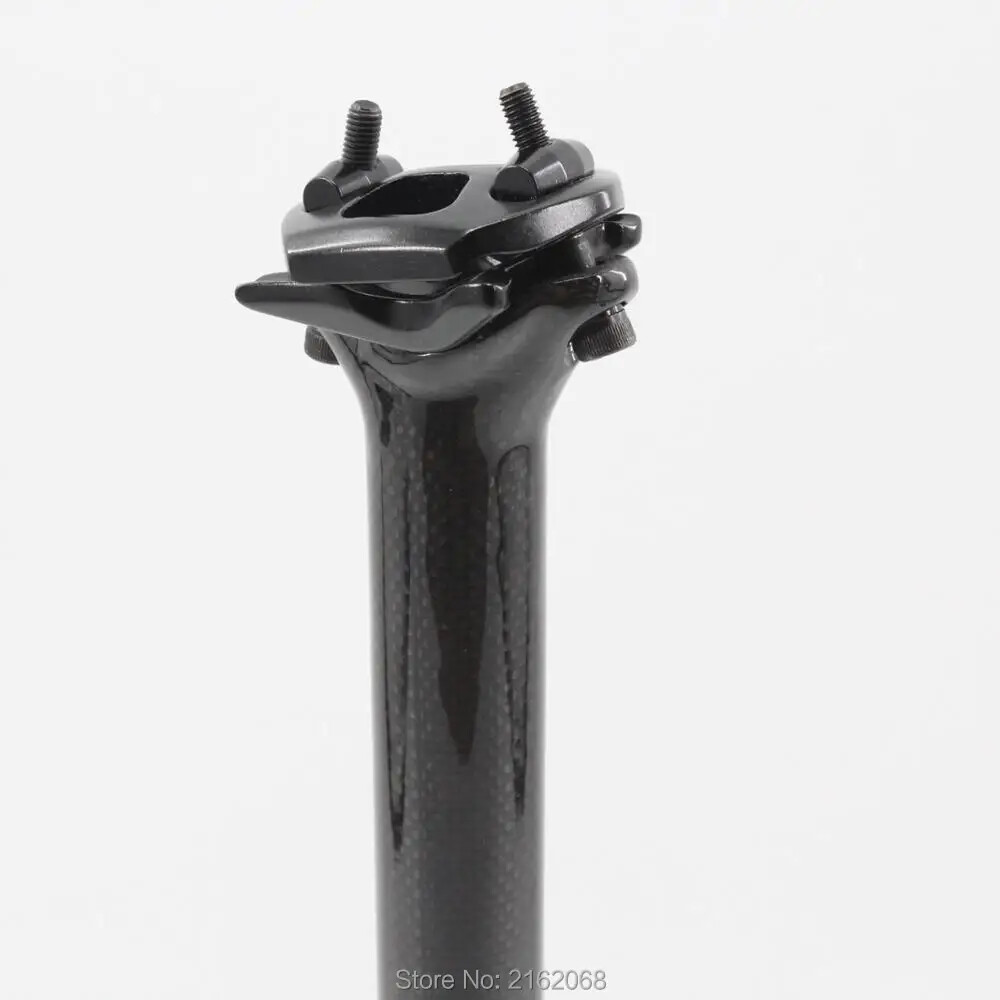 MTB Road Bike Carbon Fibre Seatpost 5mm Offset 25.4/27.2/30.8/31.6/33.9/34.9mm