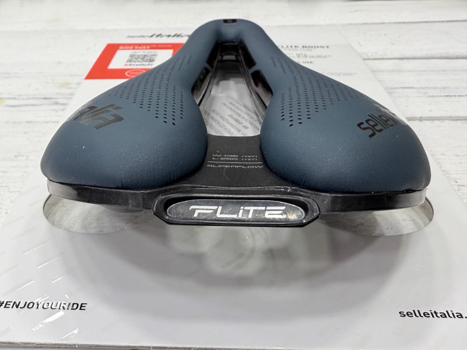 Selle Italia Flite Boost Gravel S3 TI316 Superflow Saddle (Blue Granite)