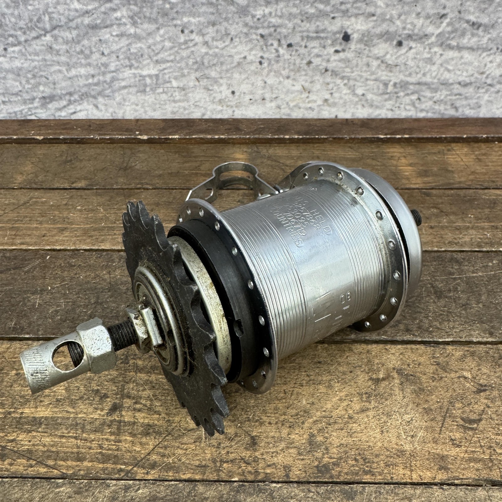 Vintage Sturmey Archer S3C 3 Speed Rear Hub Coaster Brake 36H Nutted England